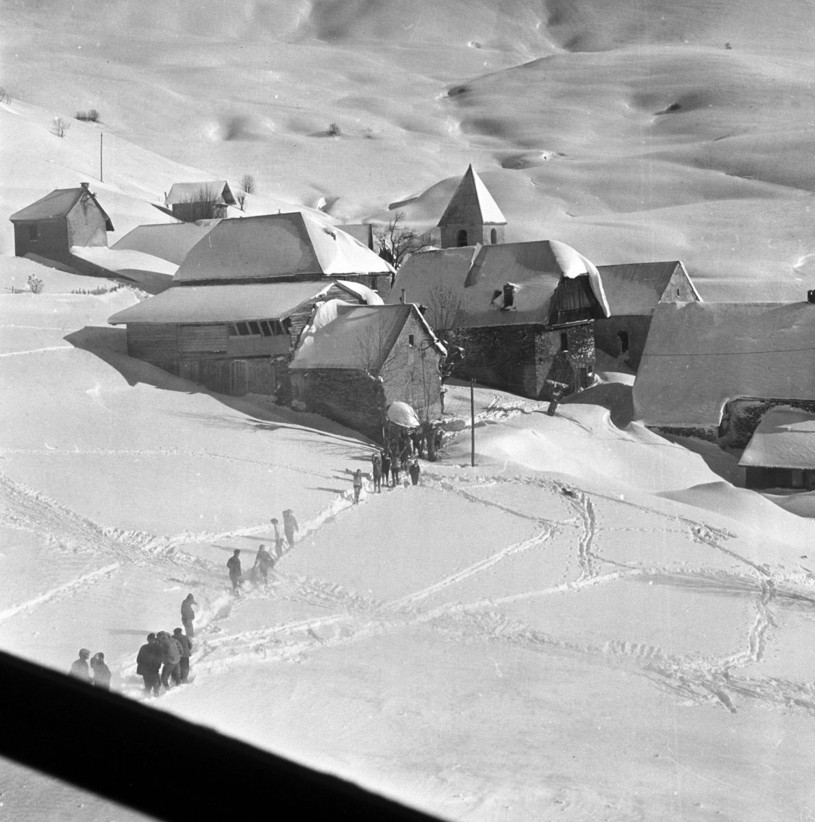 Le village de Villard-Reculas - Décembre 1962