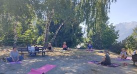 Atelier relaxation – Snow Yoga avec Florence